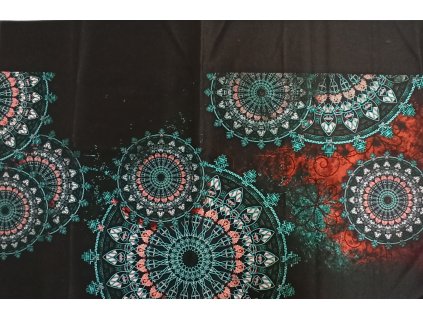 Kočárkovina - panel na tašku -Mandaly