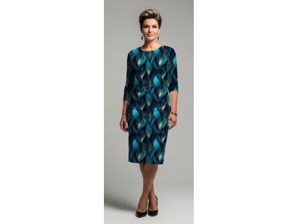 LEDEN - Metráž - materiál dle výběru - Modrý labyrint