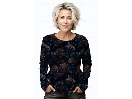 LEDEN - Metráž - materiál dle výběru - Doutnající růže