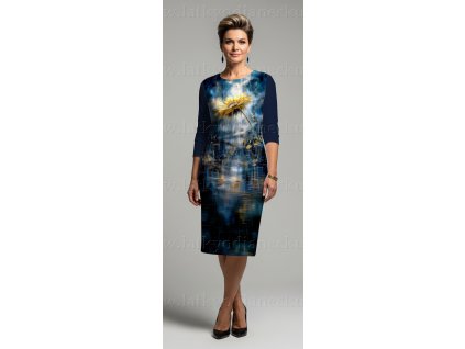 LEDEN -  Panel 120 cm v plné šíři - různé materiály - Sluneční déšť