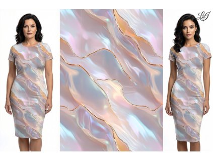 Viskozový úplet 230g - Perleťový mramor