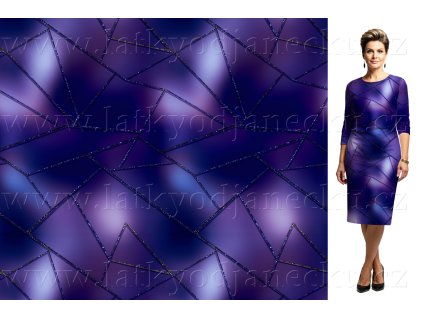 Viskozový úplet 230g - Půlnoční krystal