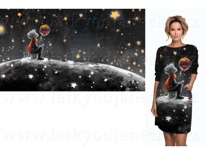 Bavlněný úplet 180g - PANEL XL 100 cm - Malý princ I.