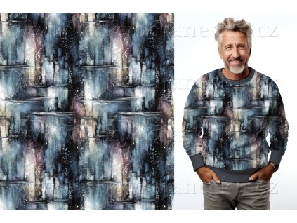 teplakovina 240 g abstraktni knihovna