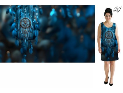 Kimo úplet - PANEL 100x158 cm - Lapač na modré