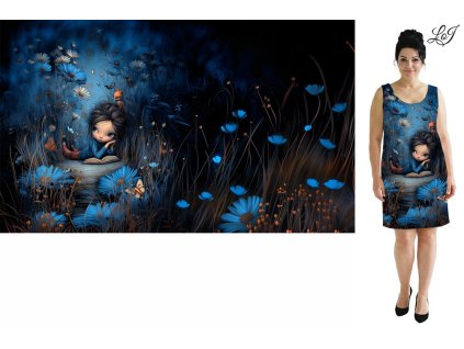 Kimo úplet - PANEL 100x158 cm - Dívka s knihou