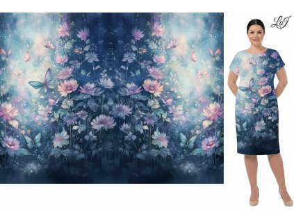 Kimo úplet - PANEL 120x158 cm - Něžný akvarel