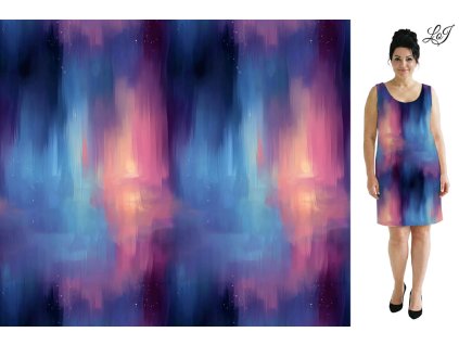 Kimo úplet 180g  - Růžovomodrá