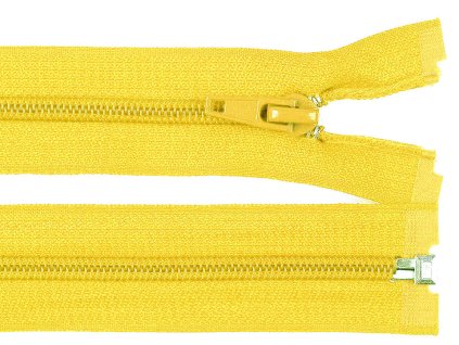 ŽLUTÁ * Spirálový zip délka 70 cm - bundový