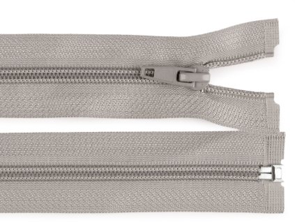 ŠEDOBÉŽOVÁ * Spirálový zip délka 80 cm - bundový