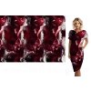Viskozový úplet TOP 230g * Panel 120 cm * Bordó elegance