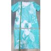 ODĚVY SKLADEM - Šaty Tyrkysová orchidej - vel. XL