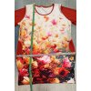 ODĚVY SKLADEM - Tunika/Šaty Květinový podzim - vel. 2XL