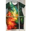 ODĚVY SKLADEM - Šaty  Tanec plamenů a listí - vel. 2XL