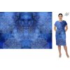 Viskozový úplet 230g - Panel 120 cm - Mandaly na modré