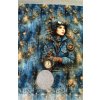 II. JAKOST - Teplákovina 240g - PANEL na přední díl XL 100 cm - Steampunk Pilotka