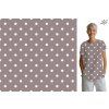 Kimo úplet 180g  - Puntík na taupe