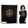 Teplákovina 240g - PANEL L 70 cm - Konopný peace
