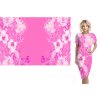 Viskozový úplet 230g * Krajka na růžová * PANEL 120x170 cm