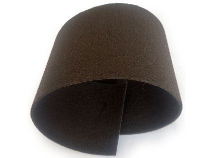 Technický filc 4 mm barva Hnědá, šířka 155 cm 2 new