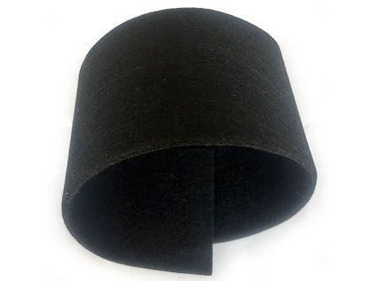 Technický filc 10 mm barva Černá, šířka 160 cm 2 new