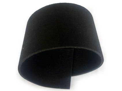 Technický filc 5 mm barva Černá, šířka 150 cm 2 new