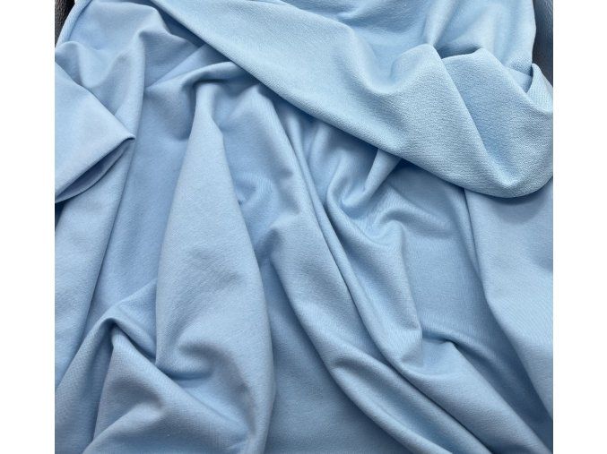 T125 SVĚTLE MODRÁ teplákovina 250g