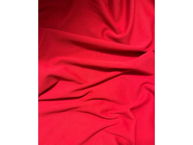 N113 ČERVENÝ žebrovaný náplet