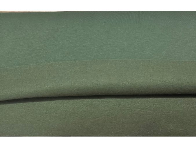 P119 KHAKI počesaná teplákovina