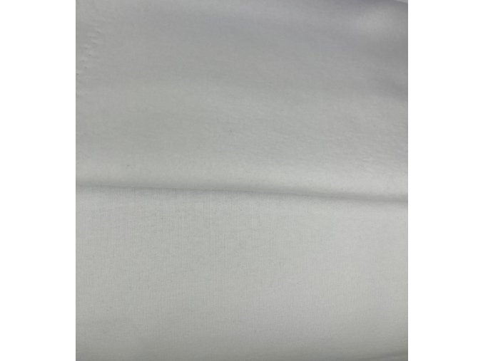 P 101 BÍLÁ počesaná teplákovina