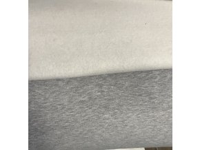 P21 SVĚTLE ŠEDÝ MELÍR počesaná teplákovina