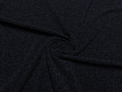 Elastický třpytivý úplet - tmavě modrý