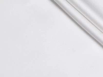 Oboustranný satén - bílý