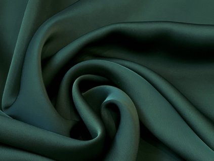 Oboustranný satén - smaragdový