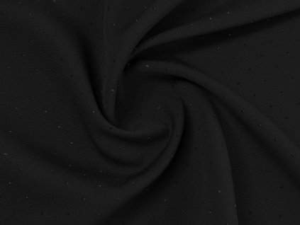 Zdobená krepová šatovka - černá