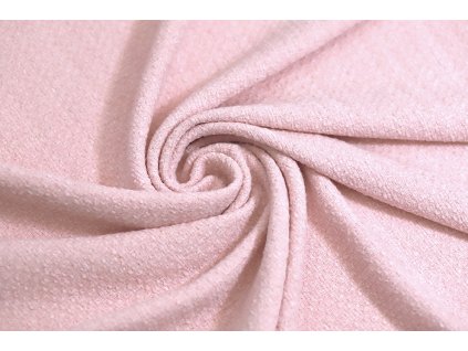 Tvídová látka typu Chanel - baby pink