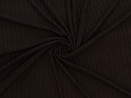 Pletenina - vzor copánky, čokoládová