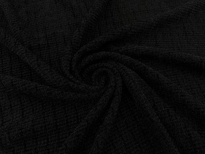 Tvídová látka typu Chanel - černá