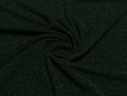 Elastický úplet s lurexem - tmavě zelený