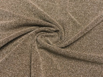 Elastictiký úplet s lurexem, tmavě zlatý