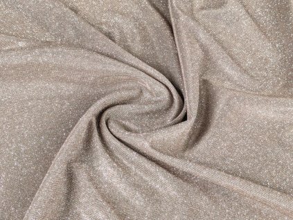 Třpytivý úplet DISCO - béžový