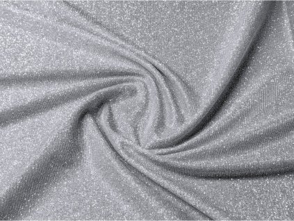 Třpytivý úplet DISCO - stříbrný