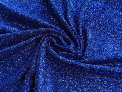 Třpytivý úplet DISCO - královsky modrý