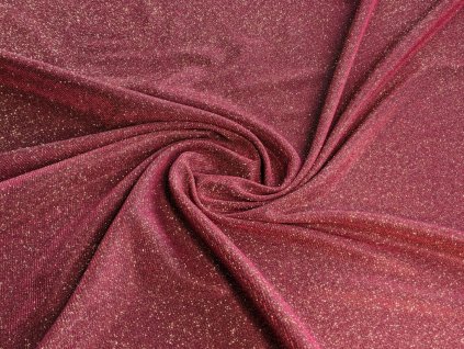 Třpytivý úplet DISCO - malinový