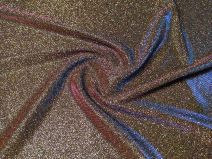 Třpytivý úplet DISCO - zlato malinový