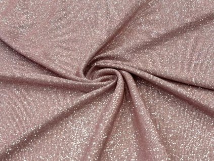 Třpytivý úplet DISCO – pudrovo-béžový