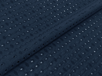 Madeira bavlněná vyšívaná – navy