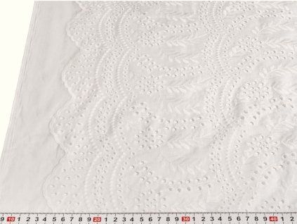Bavlněná madeira s bordurou – ivory M1961