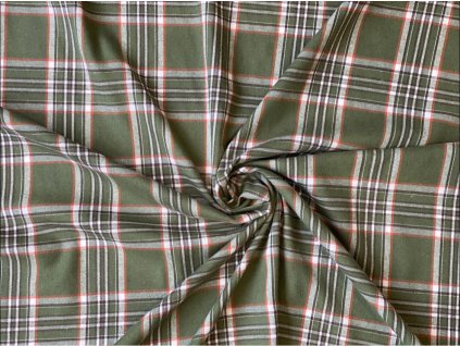 Flanel - khaki káro