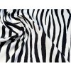Jemný satén s hedvábným leskem, zebra